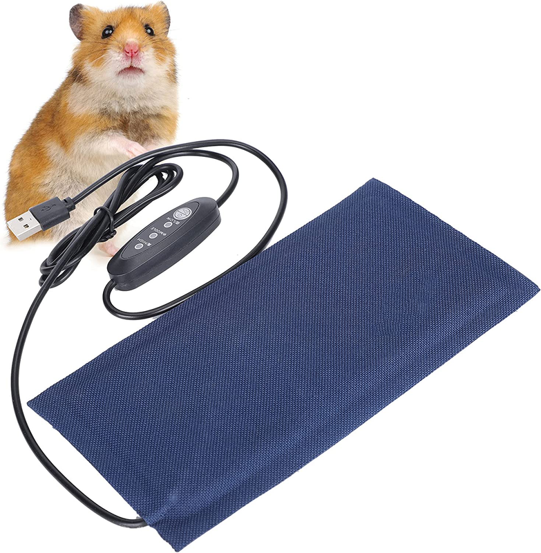 Small Reptile Heating Pad,6X3 Inch USB Reptile Heat Pad with 3 Level Adjustable