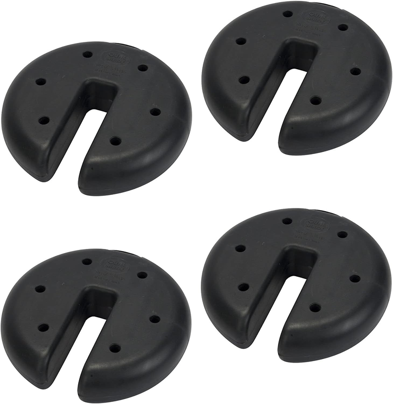 Set of 4 Heavy Duty Weight Plates for Securing Instant and Pop-Up Canopies and T