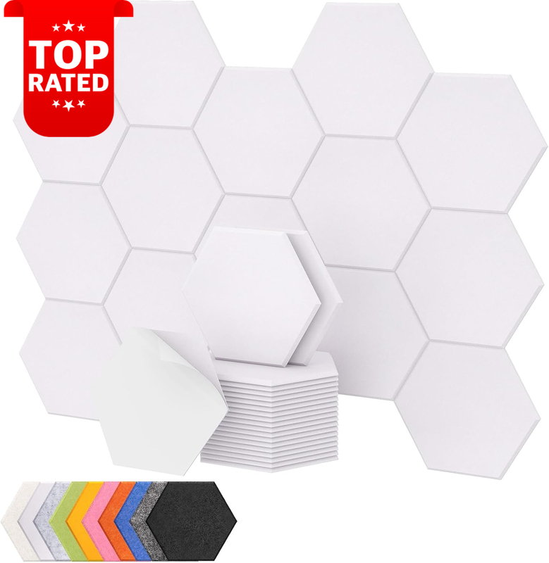 18 Pack Self-Adhesive Acoustic Soundproof Wall Panels 12"x10"