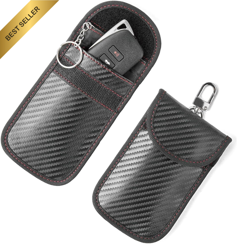 Key Fob Protector and Signal Blocker, RFID Blocking Faraday Pouch for Car Keys -
