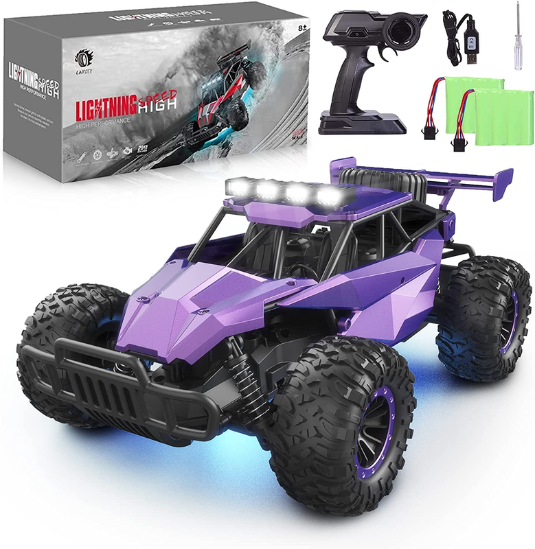 2WD 1:16 Scale Purple Remote Control Car, 20 Km/H High Speed Girls Remote Contro