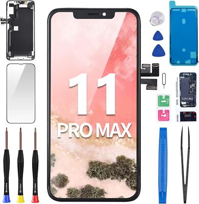 For iPhone 11 Pro Max Screen Replacement 6.5 with Ear