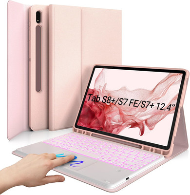 2024 QUALITY Keyboard Case for Galaxy Tab S8 plus 2.4'' Smart Trackpad Slim S Pen