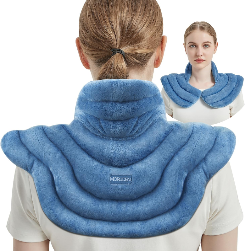 Microwave Heating Pad for Neck and Shoulders, Additional Large Weighted Add Micr