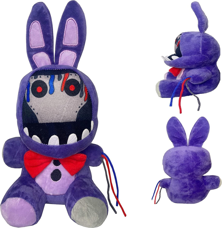 FNAF Withered Purple Bunny Plush Toys, 11 Inches FNAF Security Breach Bonnie Dol