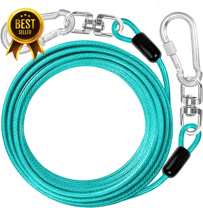 10 Ft Heavy Duty Dog Tie Out Cable Yard Lead