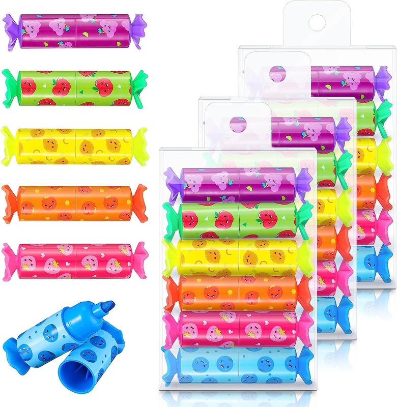 Candy Pastel Highlighter For Kid Student 6 Colors Cut