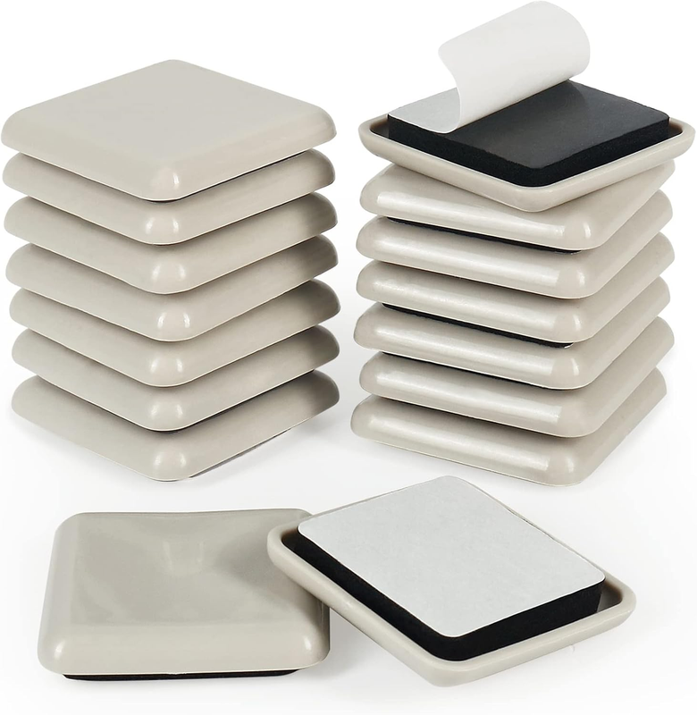 Furniture Sliders 16pcs 40mm Heavy Duty Chair Sofa Pads Self Adhesive Floors UK