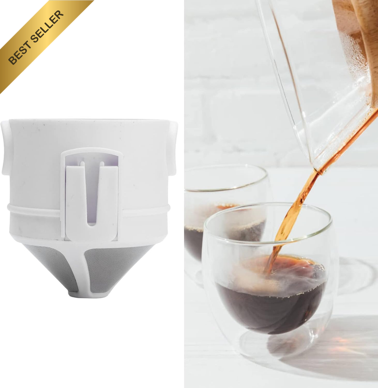 Coffee Dripper, Home Foldable Portable Coffee Filter Stainless Steel Hand Coffee