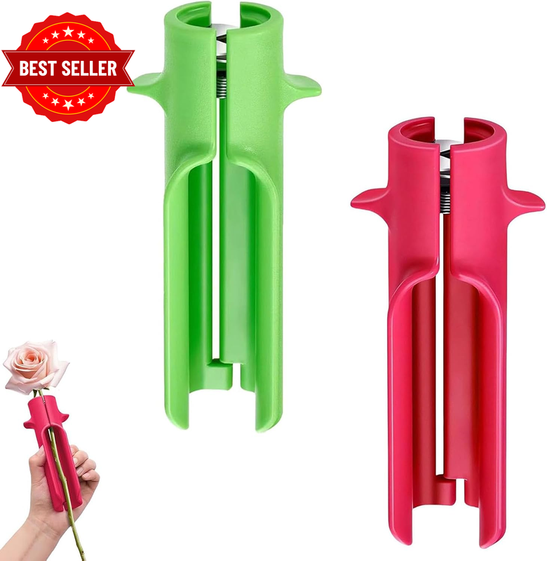 Rose Thorn Stripper Tool, Professional Rose Stripper & Stem Cutter with Metal Bl