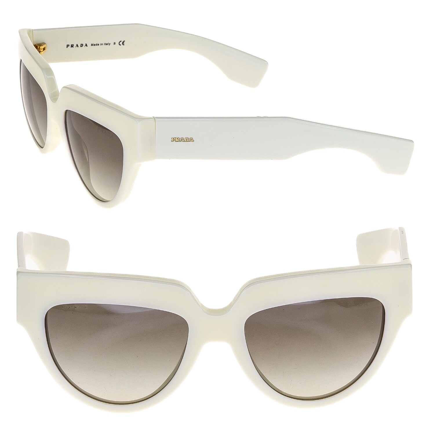 PRADA POEME Ivory White PR29PS 29P WOMEN Authentic Chunky PRADA POEME Ivory White PR29PS 29P WOMEN Authentic Chunky