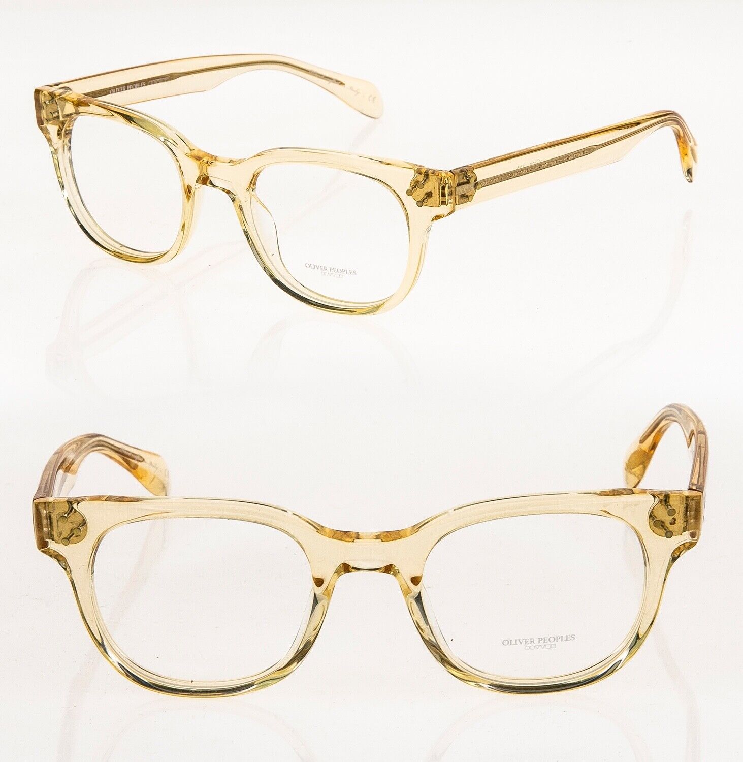 OLIVER PEOPLES AFTON OV5236 Clear Yellow Unisex Eyeglasses OLIVER PEOPLES AFTON OV5236 Clear Yellow Unisex Eyeglasses