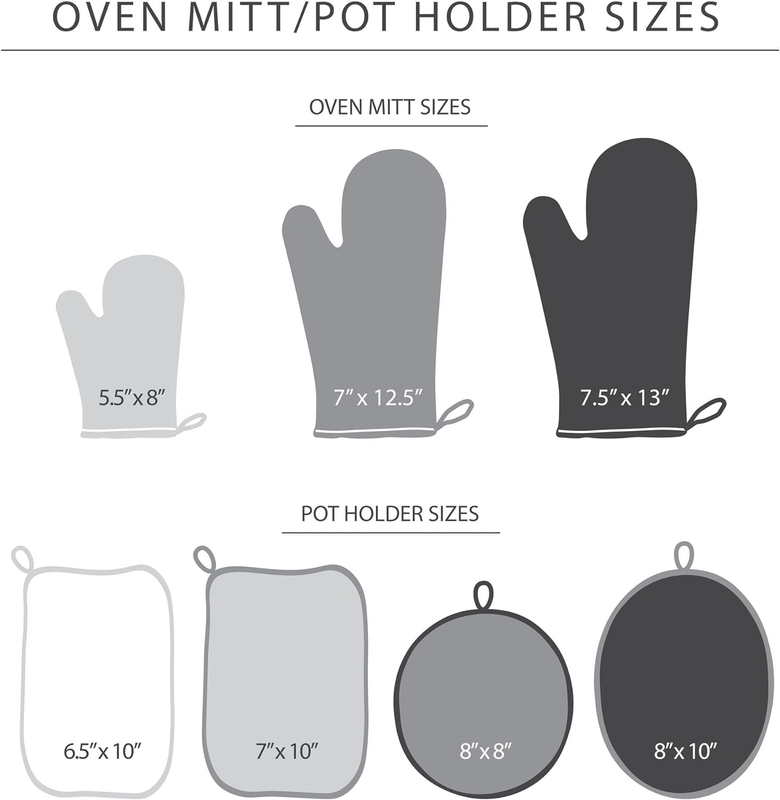 Beacon Two-Tone Mini Oven Mitt 2-Pack Set, Milkshake Tan/Beige, 5.5"x8"