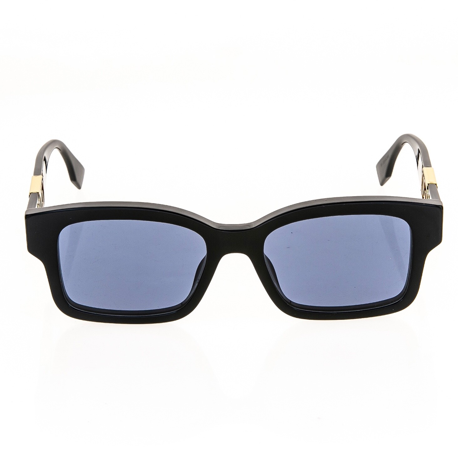 Pre-owned Fendi O'lock 40050 Black Blue Fashion Ff Lock Logo Unisex Sunglasses Fe40050i