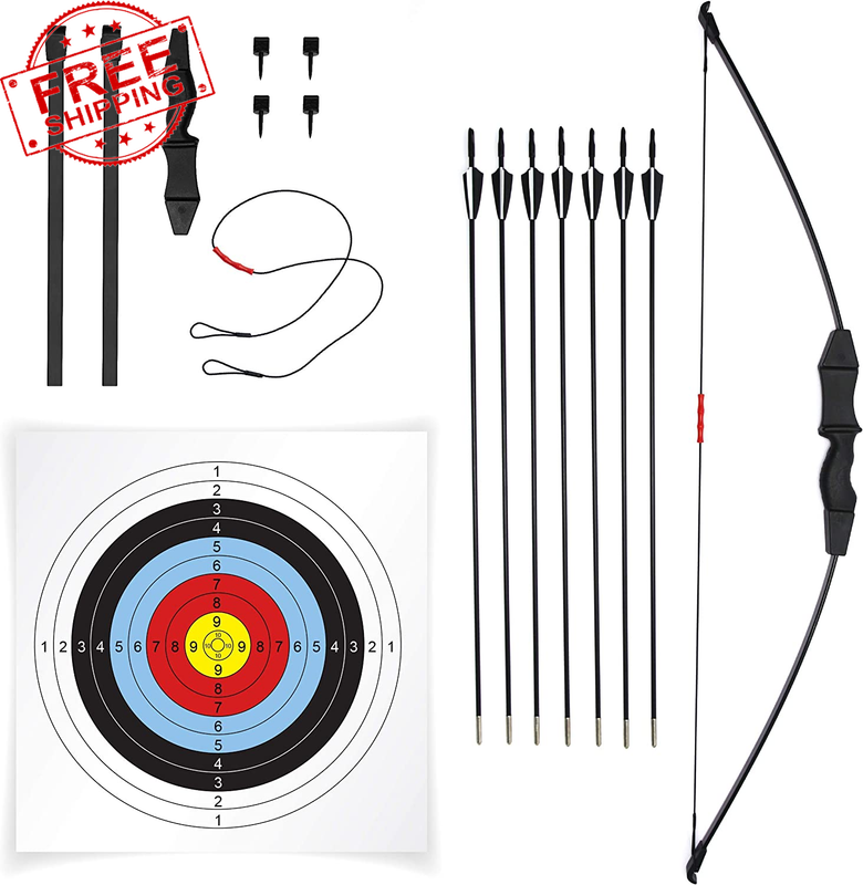 45" Bow and Arrow Recurve Set for Youth Beginners Bow Kit fo
