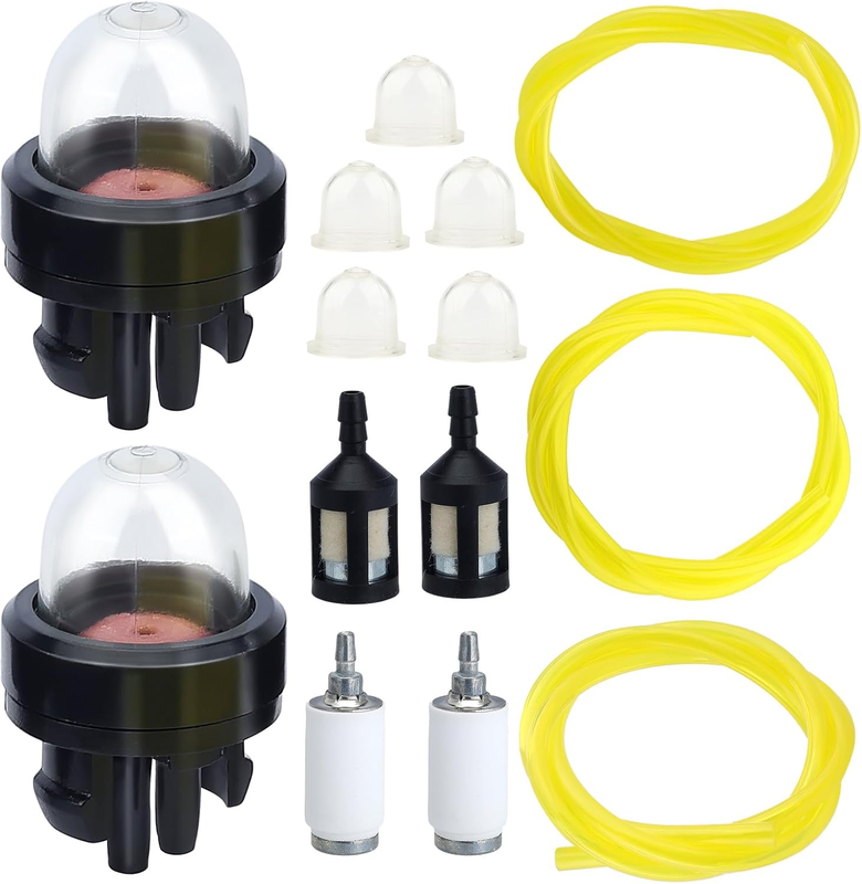 Fuel Line Hose Primer Bulb Filter Kit 3 Sizes 12Ft for Weedeater Trimmer