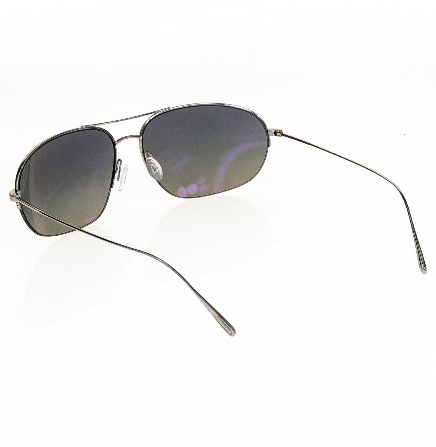 Pre-owned Oliver Peoples Kondor Ov1304st Silver Gradient Mirror Titanium Sunglasses 1304 In Gray