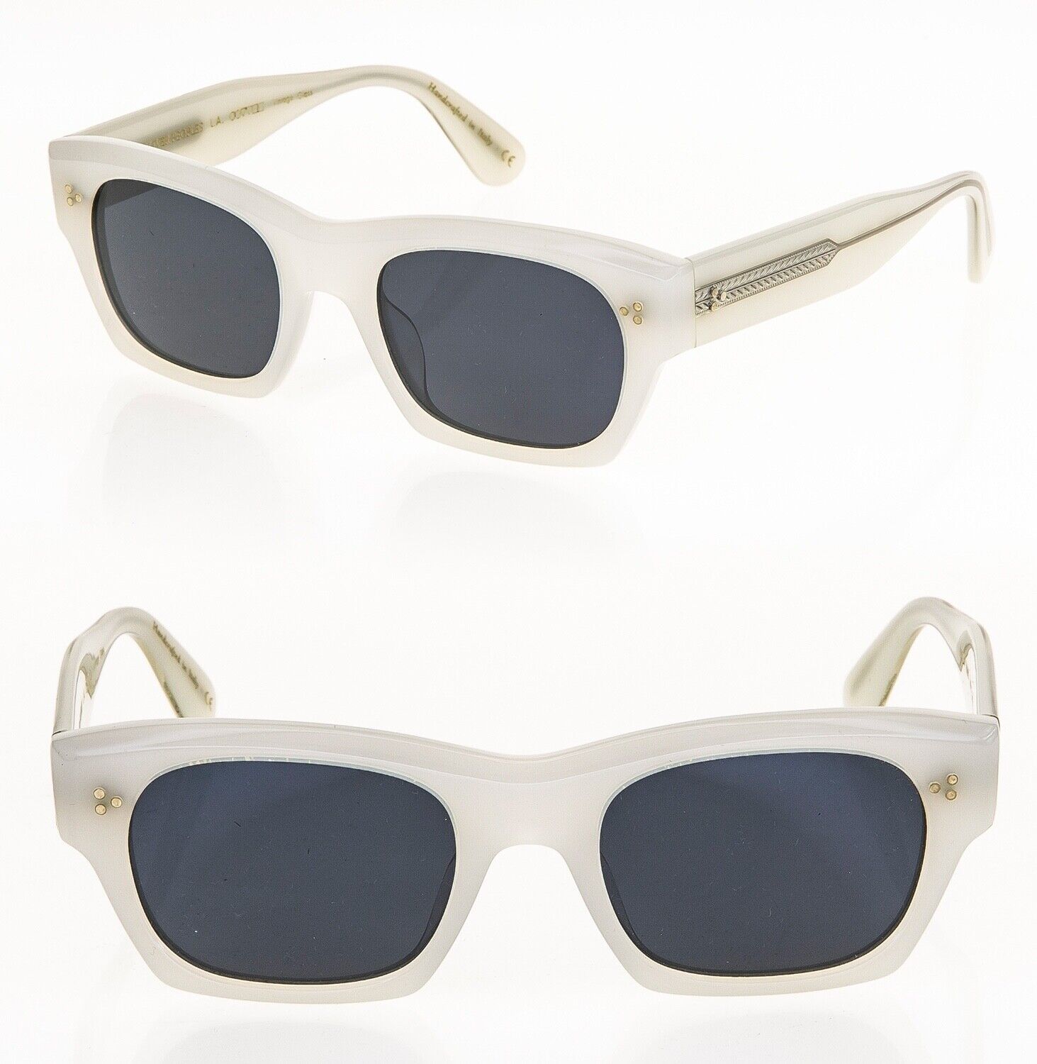 Pre-owned Oliver Peoples 5376 Isba White Pearl Blue Bold Unisex Sunglasses Ov5376su In Gray