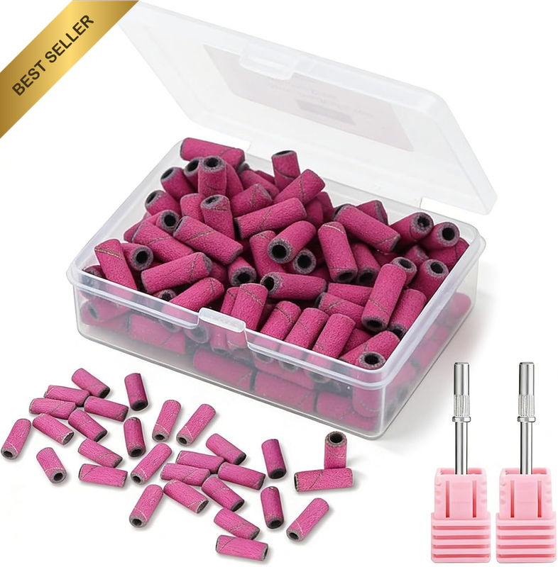 Mini Sanding Bands for Nail Drill – 100 Pcs 240 Grit Professional Small Sanding