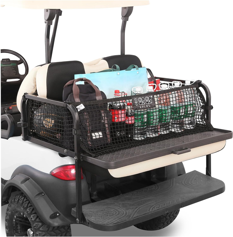 Cart Cargo Net For 4 Passenger Golf Carts, Golf Car Storage Net Grocery Sho