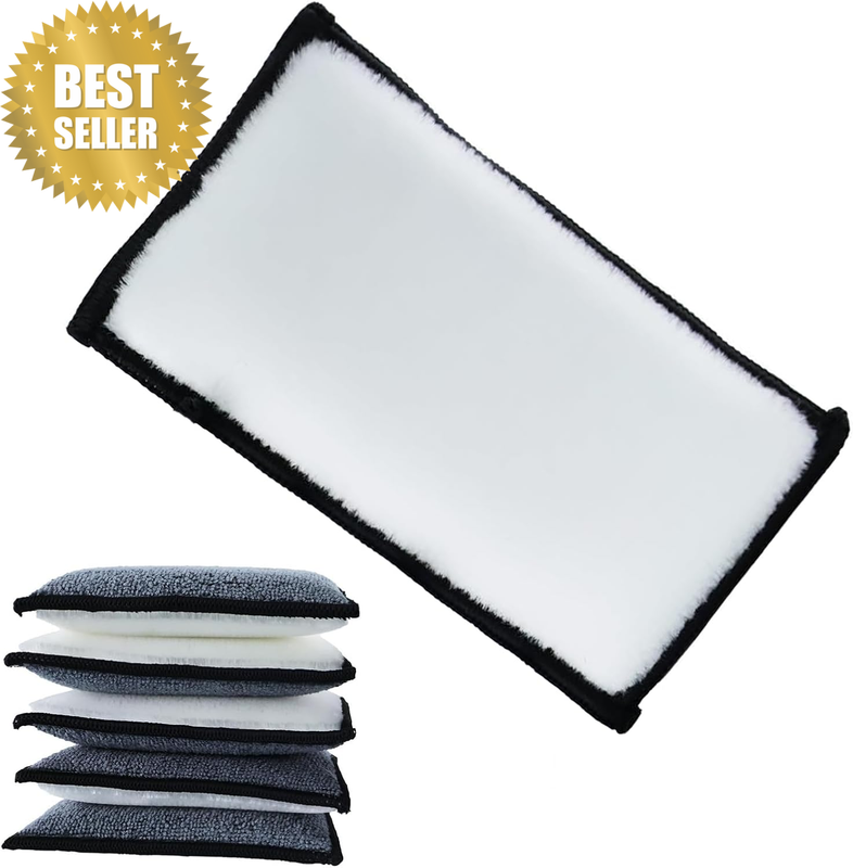 Car Interior Cleaning Sponges 6Pcs, High Efficiency Stain Removal