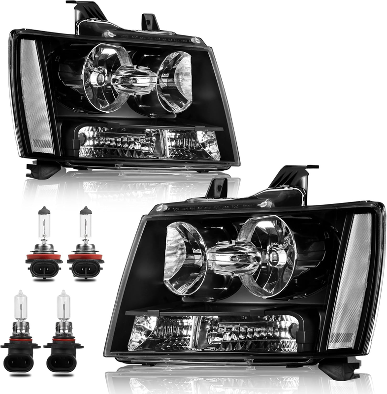 Headlight Assembly for 2007-2014 Chevy Tahoe Suburban 1500 07-2013 Suburban 2500