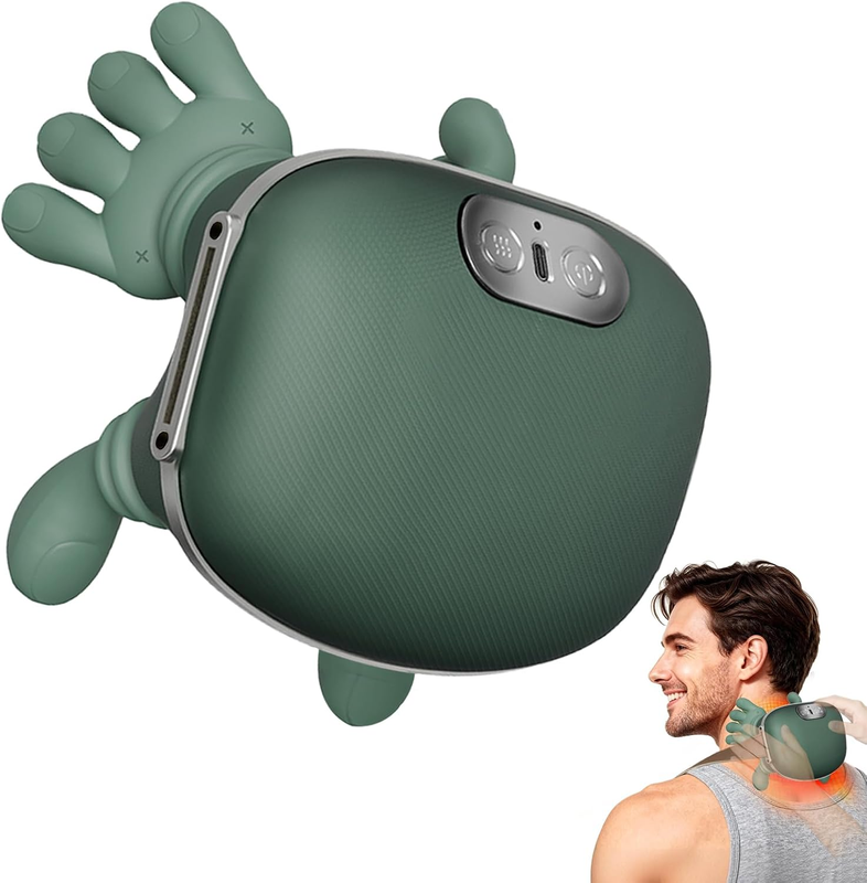 Neck and Shoulder Massager with Heat 4D Shiatsu Kneading Wireless Rechargeable