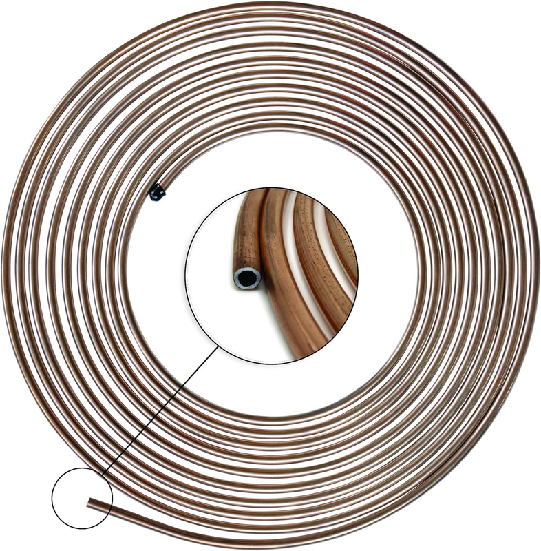 1/4 Brake Line Kit - Upgraded 25 Ft. of 1/4 Flexible Copper 