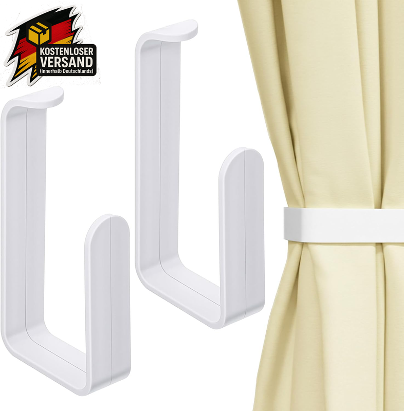 Selbstklebende Vorhang Raffhalter für Wohnzimmer Küche Schlafzimmer Bäder Zubehör
