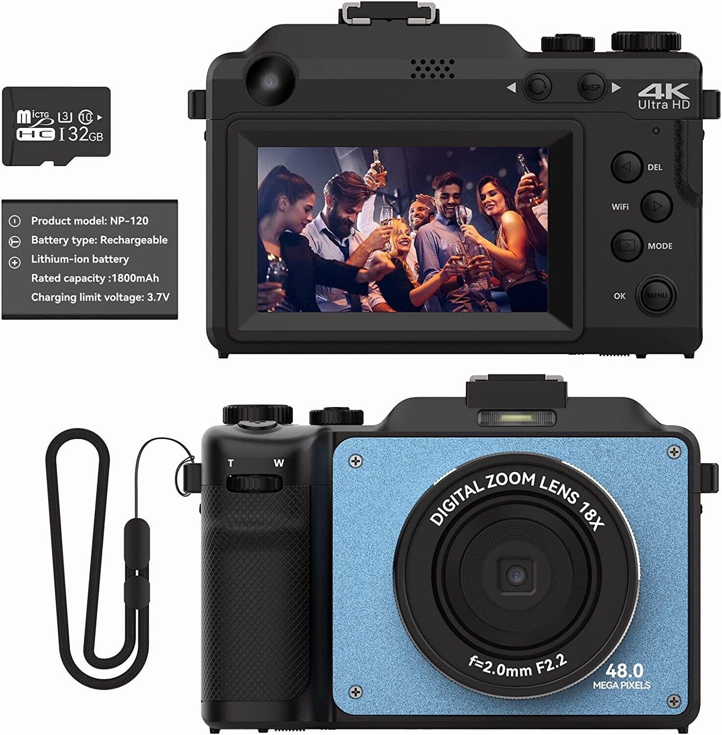 4K Digital Camera for Photography 48MP Vlogging Camera for YouTube with 3.0'' 18 | eBay 4K Digital Camera for Photography 48MP Vlogging Camera for YouTube with 3.0'' 18 | eBay
