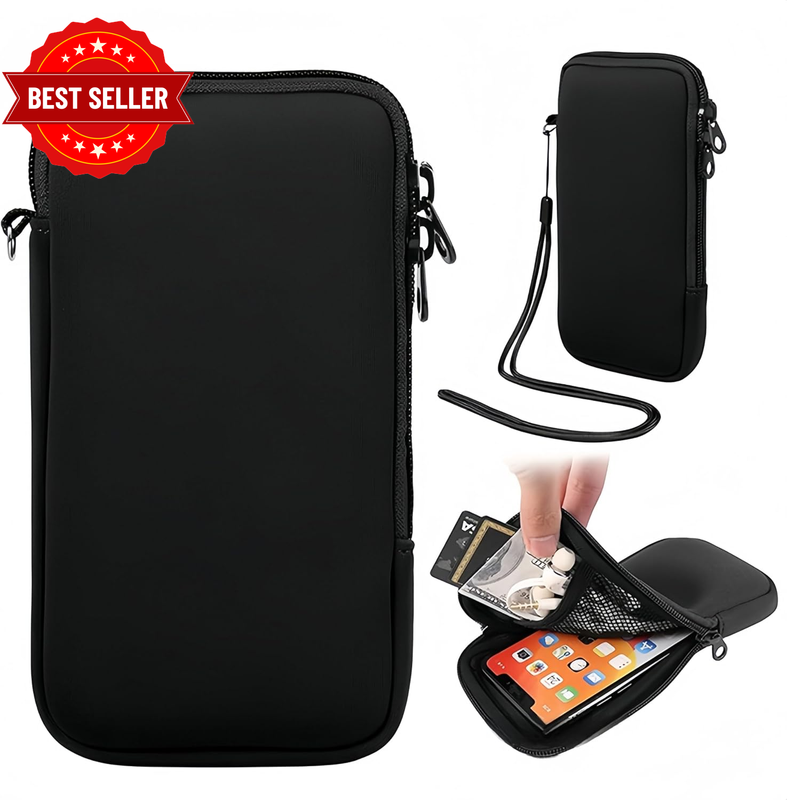 Neoprene Phone Pouch,Phone Sock Protects,Mobile Phone Sleeve Case with Zipper,Un