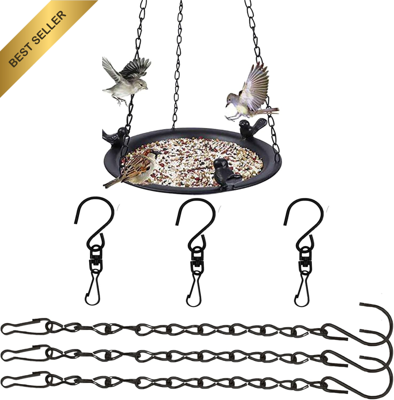 3 Pack 9.5Inch Hanging Chain.3 Point Stainless Steel Hanging Basket Chains for H