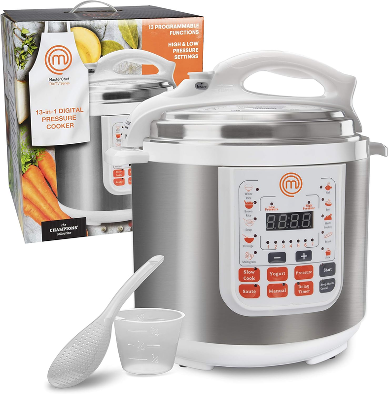 13-In-1 Pressure Cooker- 6 QT Electric Digital Instant Multi