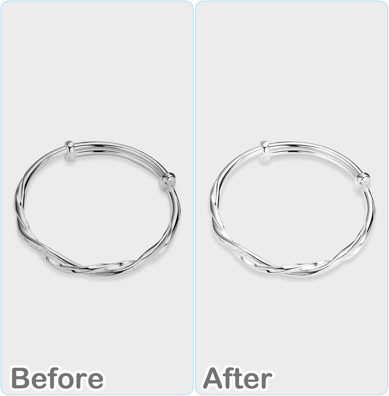 4Pcs Silver Polishing Cloth, Silver Jewelry Cleaner Cloth, Double-Sided Jewelry