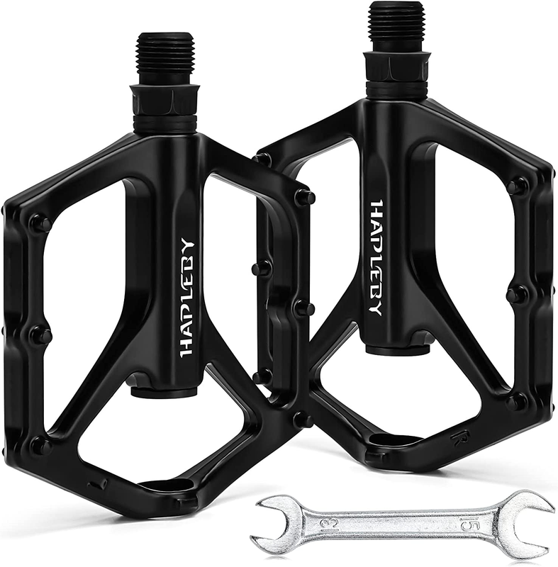 Premium Bike Pedals of 9/16 Inch, Professional Mountain and Road Bike Flat Pedal