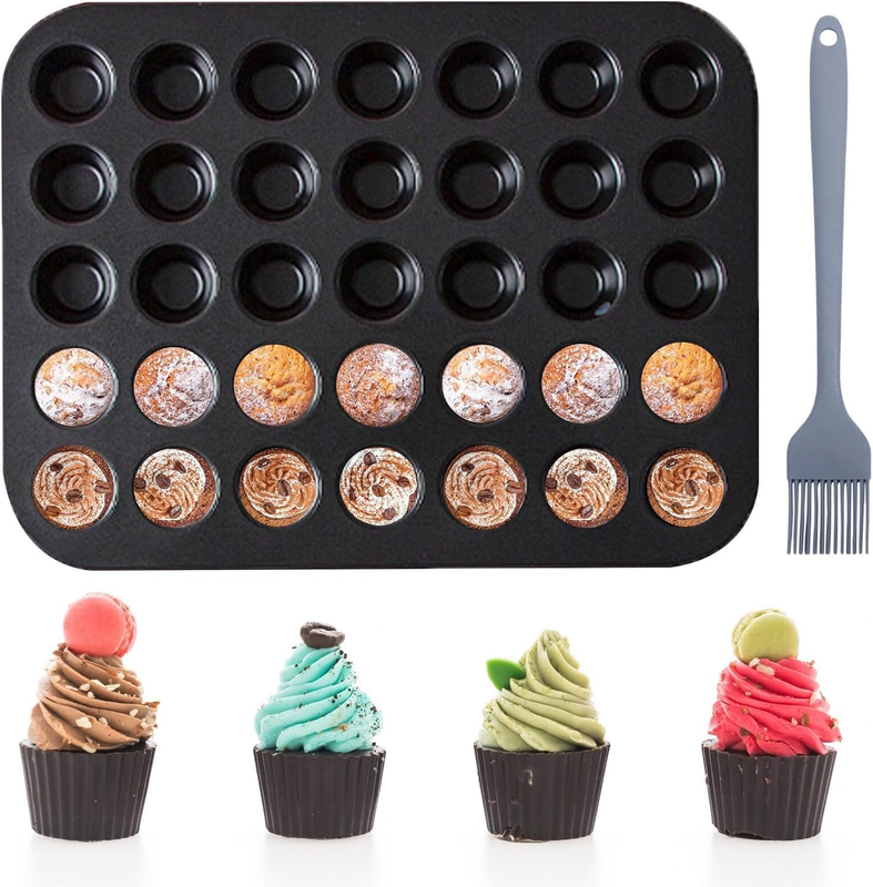 Muffin Baking Mould, Muffin Mould, 35 X 26.5 X 2 Cm, Non-Stick Mini Muffins Baki