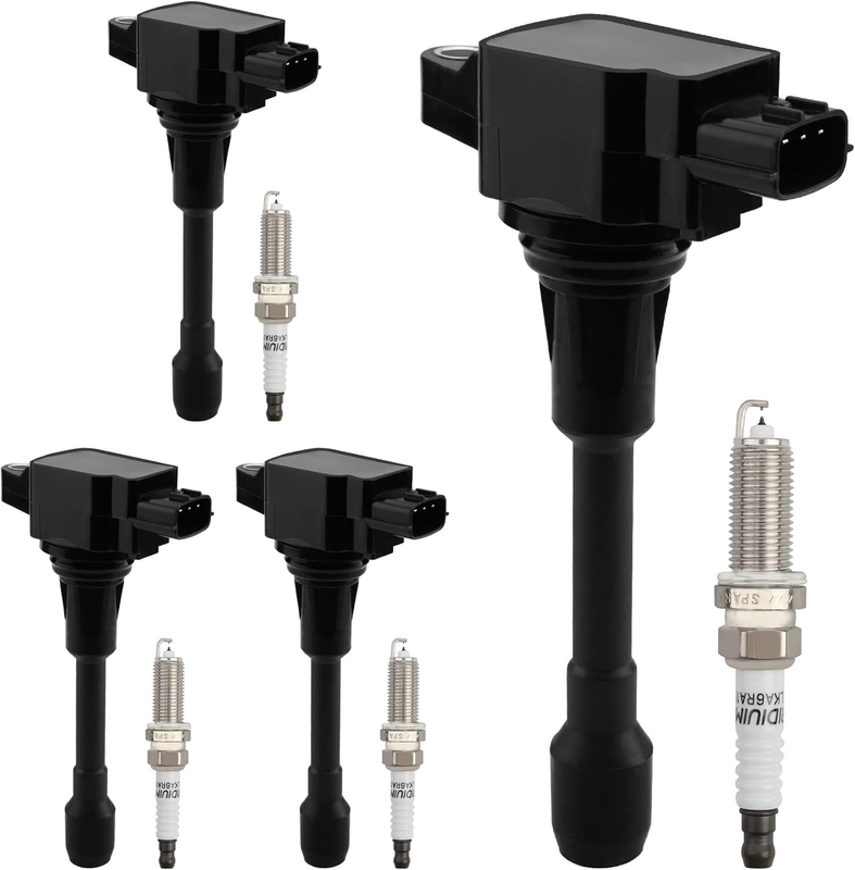 Ignition Coil UF549 Pack & Iridium Spark Plugs for Nissan Altima Cube Frontier
