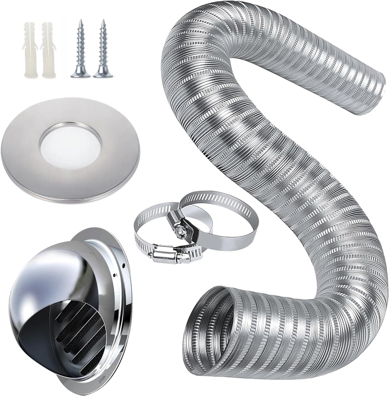 Pellet Stove Fresh Air Intake Kit, 2 "x 60" Pellet Stove Pip