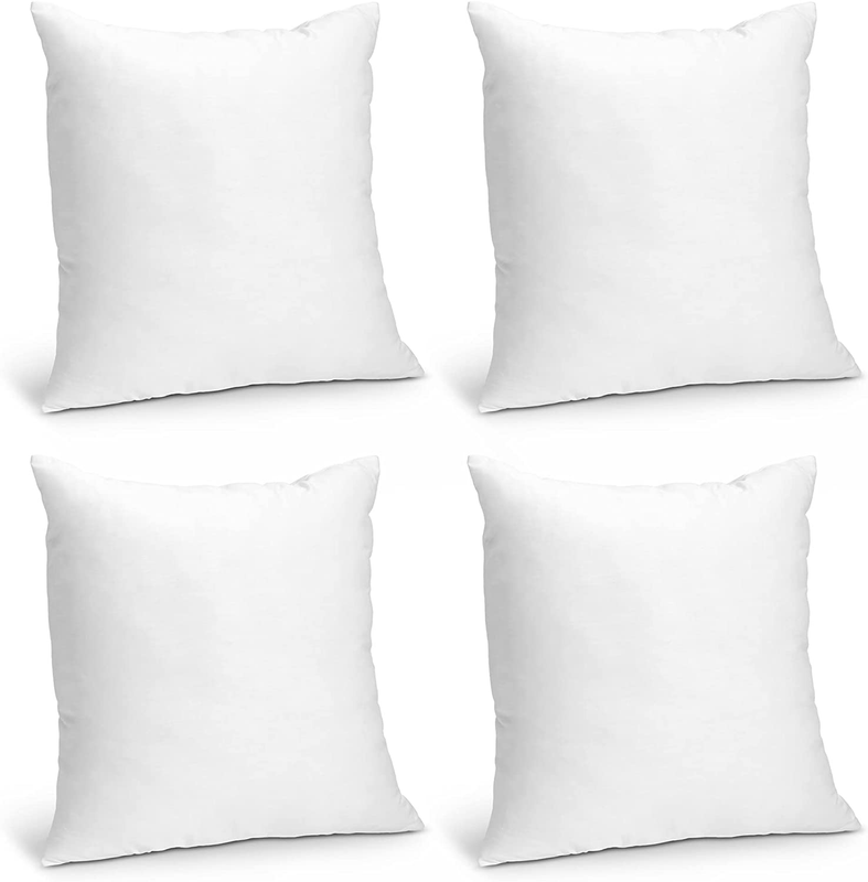 Insert - (pack Of 4) Pillow 20" X 20" Inches For Bed And Cou