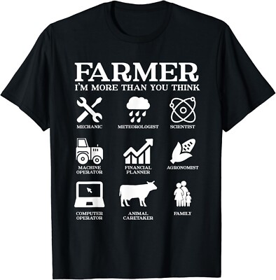 Farmer Gift Idea Farming Agriculture Patriotic Farmer Gift Unisex T-Shirt