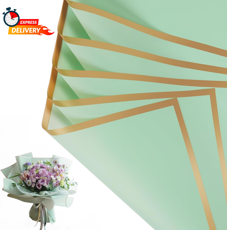 - Waterproof Floral Bouquet Wrapping Paper, Flori