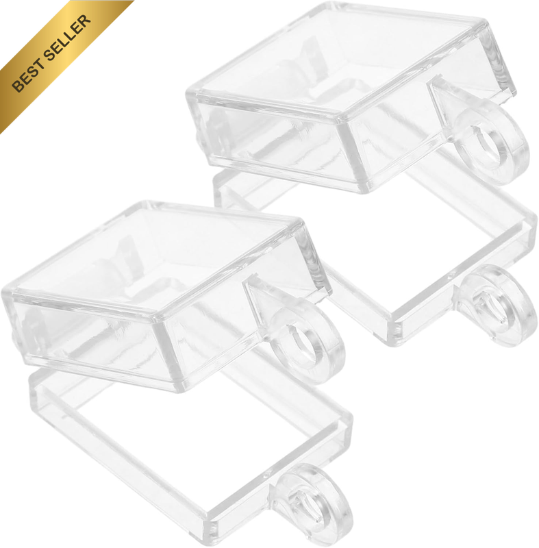 2Pcs Push Button Switch Cover Transparent Self Adhesive Protective Shield for We