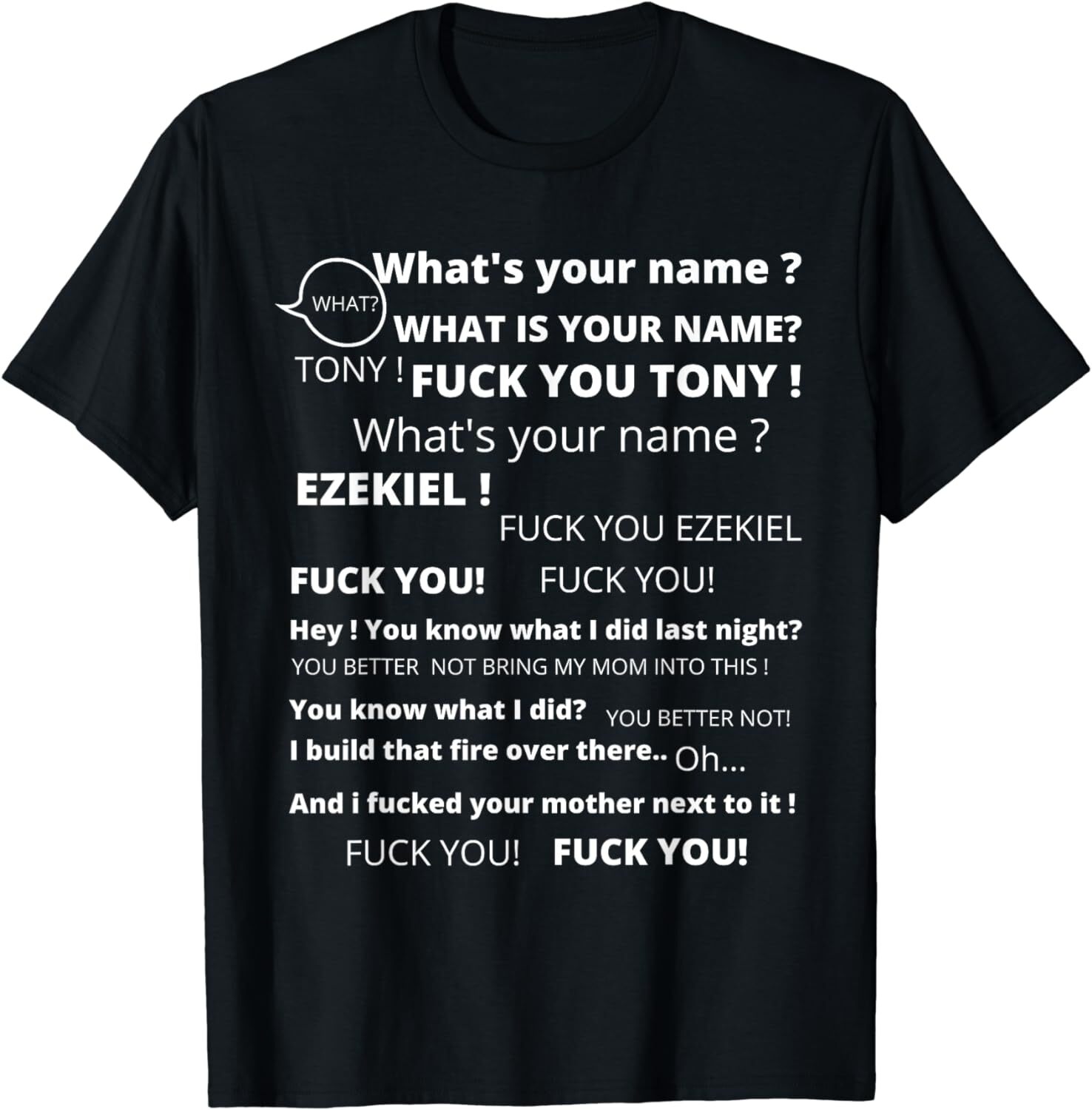 NEW LIMITED Funny Meme Tony and Ezekiel Hey What&rsquo;s Your Name T 