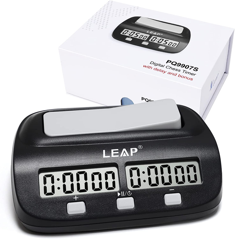 LEAP Chess Clock Digital Chess Timer Professional for Board Games Timer with Ala