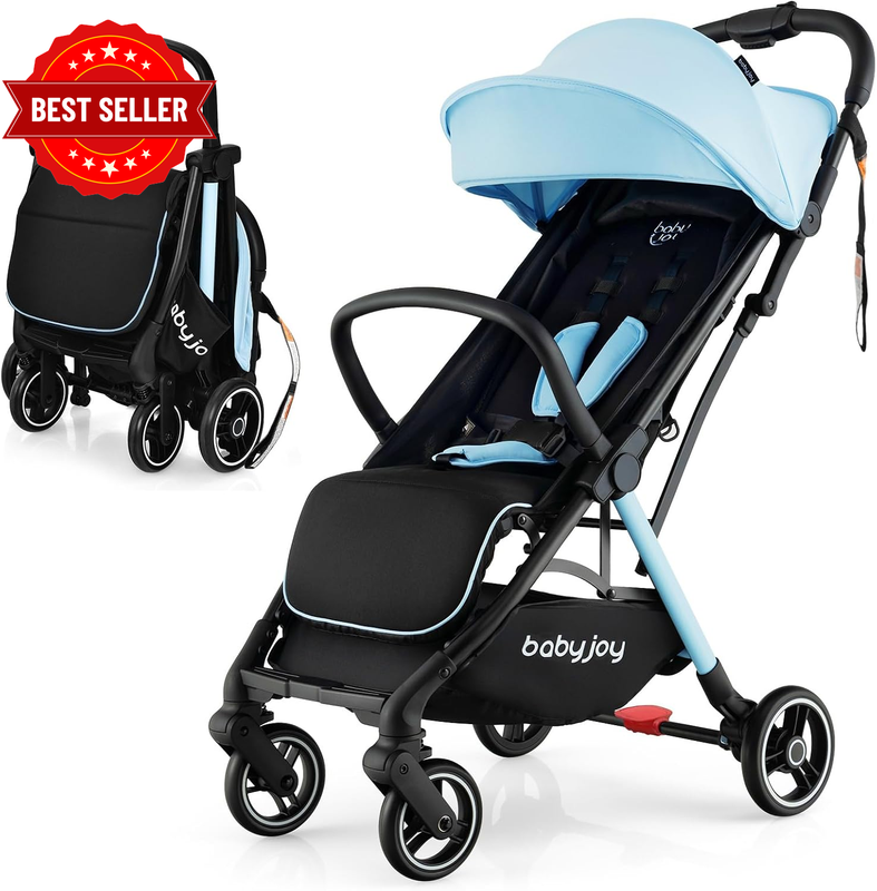 Lightweight Baby Stroller, Compact Travel Pram for Airplane, Infant Toddler Stro