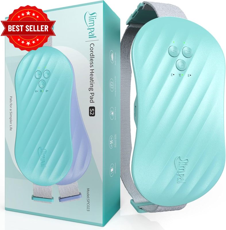 AI Portable Heating Pad for Period Cramps, Smart AI Heat Chip, Electric Cordless