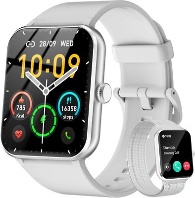 2024 Smart Watch For Men/Women, Waterproof Smartwatch Bluetooth iPhone Samsung