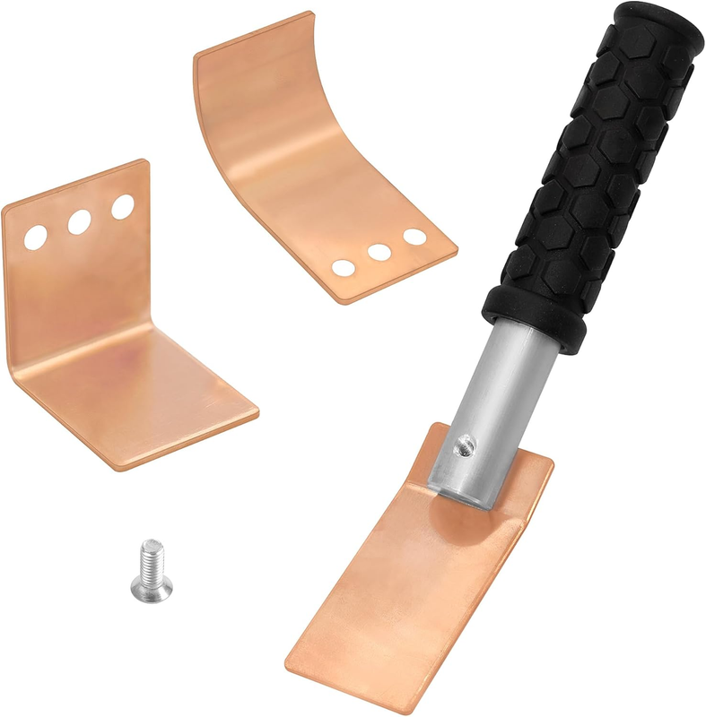 Copper Welding Spoon Welders Helper,3 Pcs Copper Paddle Backer,Copper Plate Weld