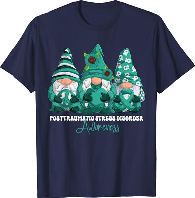Teal Ribbon Posttraumatic Stress Disorder Awareness Unisex T-Shirt