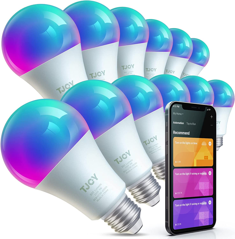 Alexa Smart Light Bulb Wifi Bulb 2.4Ghz Only Dimmable RGB Color Changing A19 E26